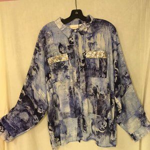 Chicos sz 3 pretty blouse